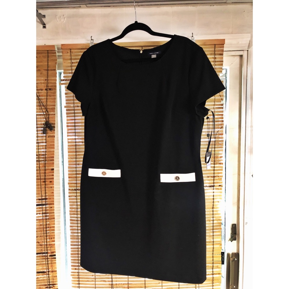 NWT Tommy Hilfiger Faux-Pocket Shift Dress